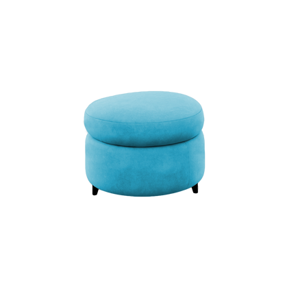 Slipcover for Ottoman - Round Shape