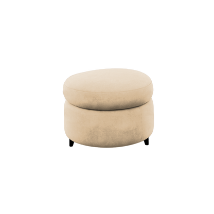 Slipcover for Ottoman - Round Shape