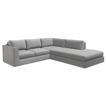 Slipcover for Sectional with Bumper - Right Facing