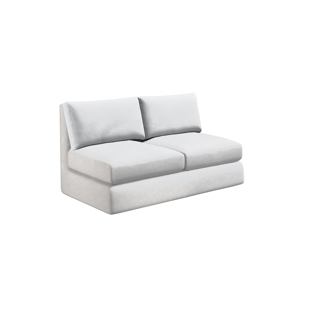 Slipcover for Armless Loveseat